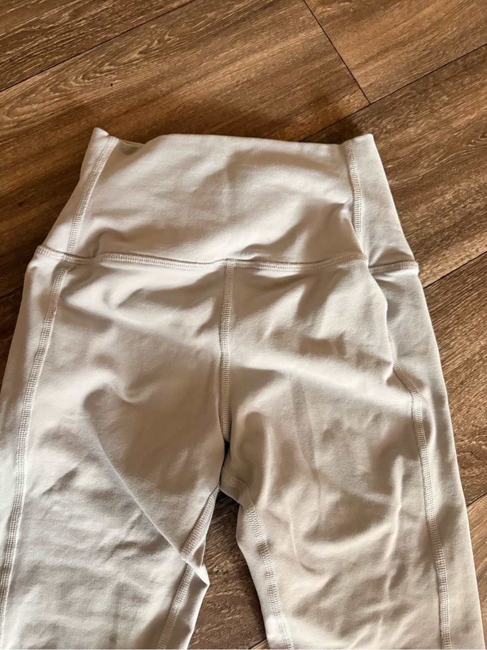 ALO Yoga High-Rise White Bike Shorts